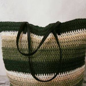 NEW: LINED, TAGED LAST MARKDOWN straw summer purse lined